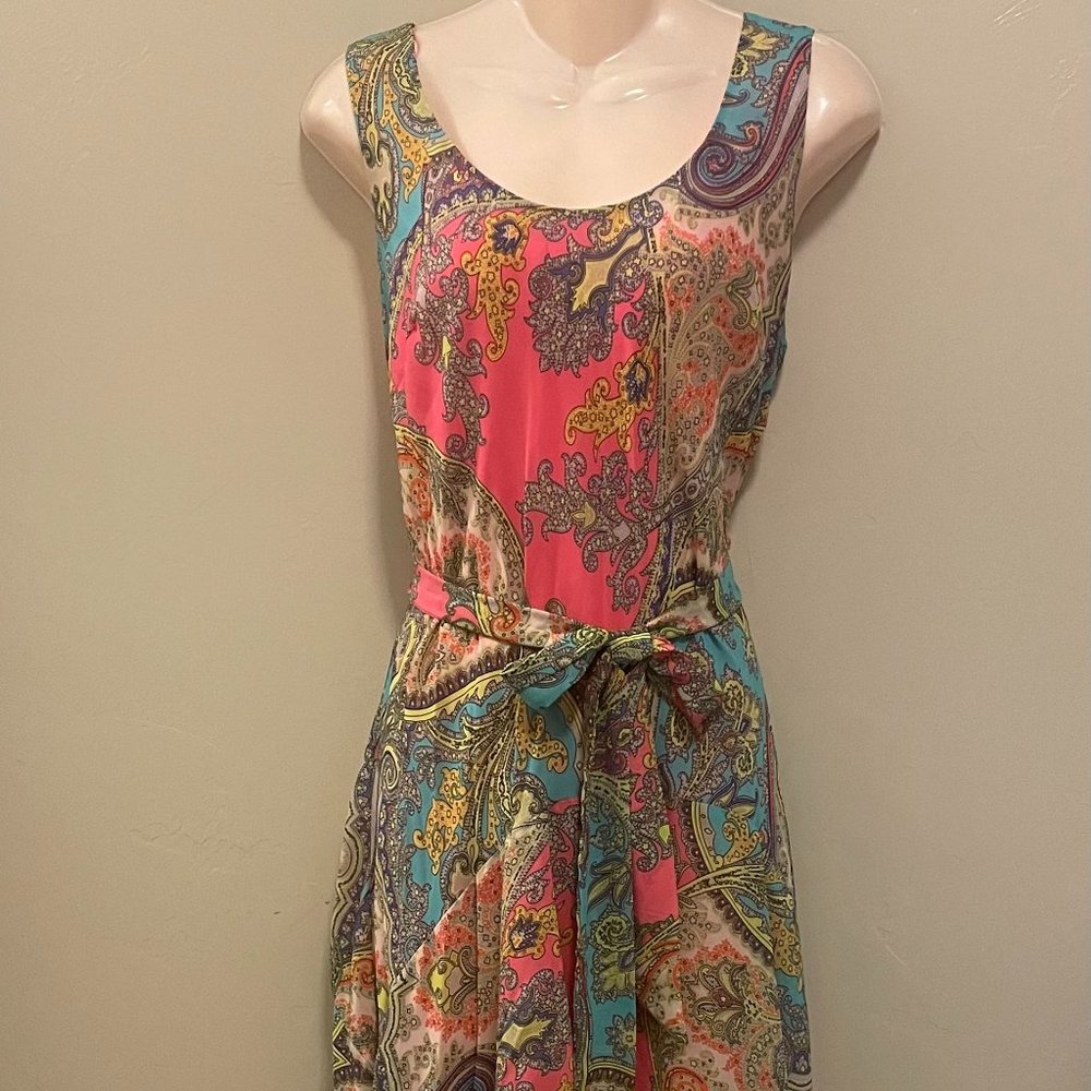 Robbie Bee Sleeveless Handkerchief Hem Dress Size 12
